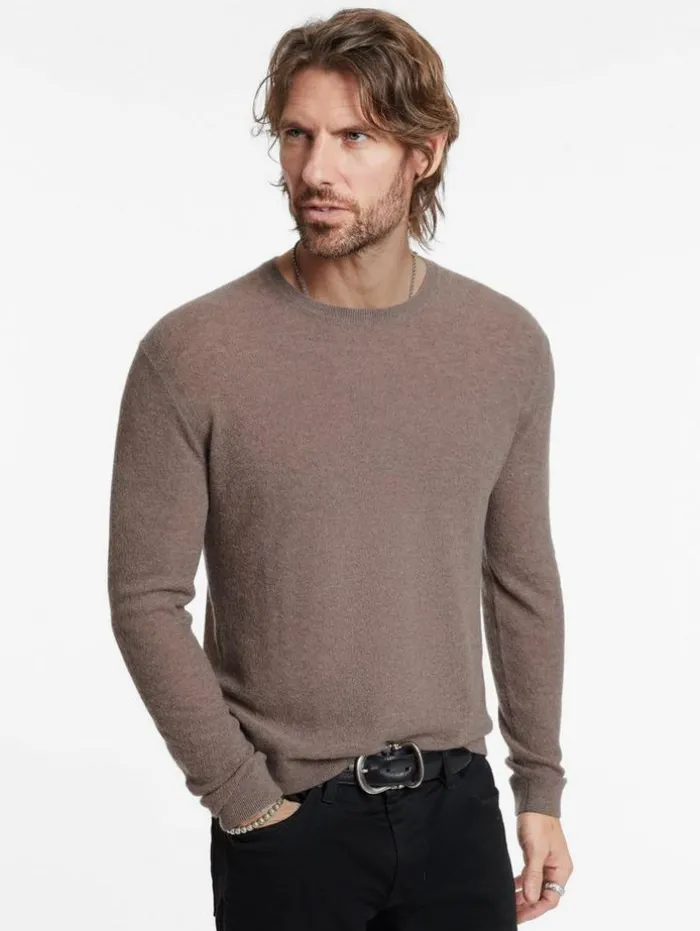 Discount John Varvatos ALESSIO CREWNECK SWEATER CELEDON