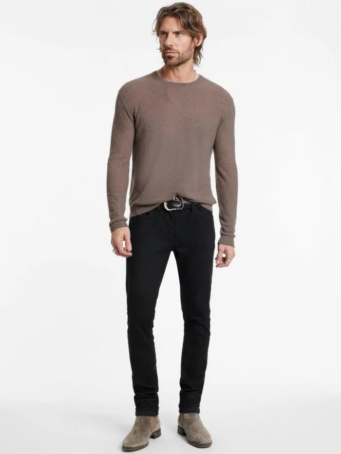 Discount John Varvatos ALESSIO CREWNECK SWEATER CELEDON