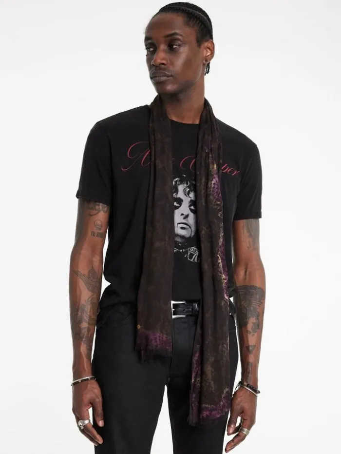 Hot John Varvatos ALICE COOPER SCRIPT TEE BLACK