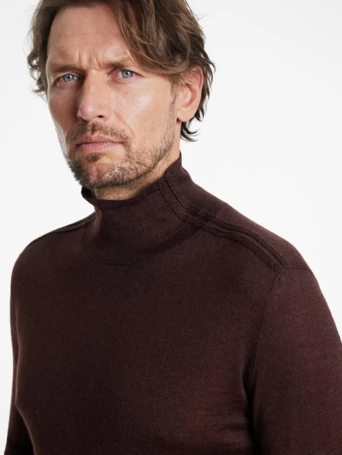 Flash Sale John Varvatos ALONTE MOCK NECK CHOCOLATE