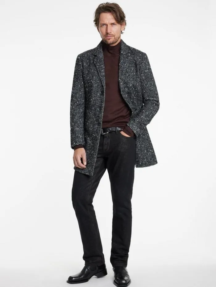 Flash Sale John Varvatos ALONTE MOCK NECK CHOCOLATE