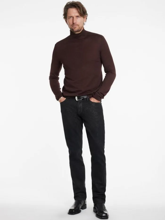 Flash Sale John Varvatos ALONTE MOCK NECK CHOCOLATE
