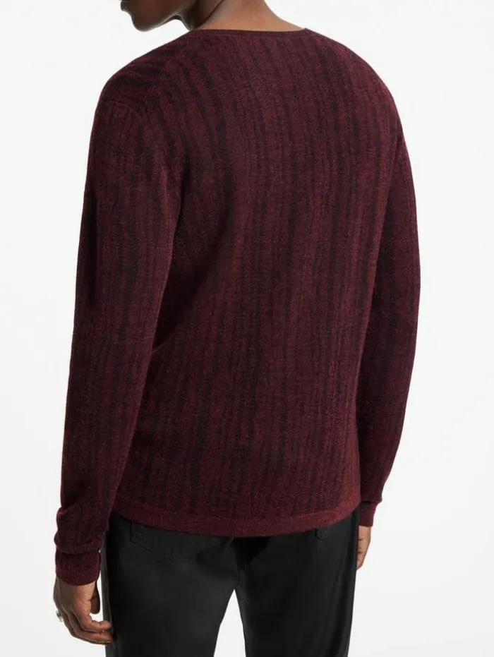New John Varvatos BANDERA V-NECK Merlot