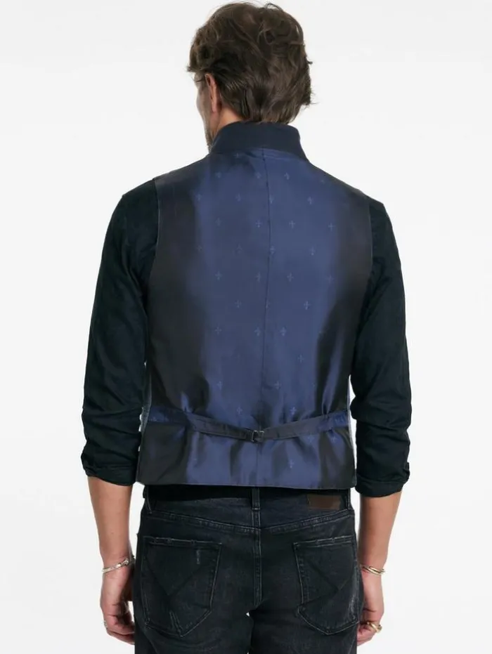 Store John Varvatos BELTON VEST POWDERBLUE