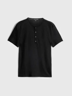 Outlet John Varvatos BLEEKER HENLEY BLACK