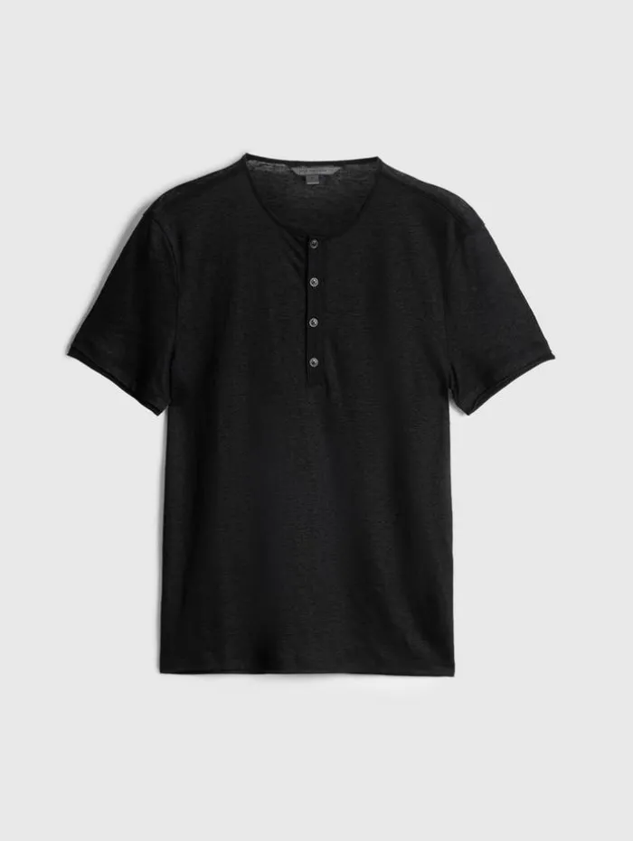 Outlet John Varvatos BLEEKER HENLEY BLACK