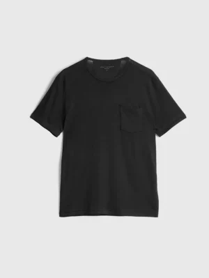 Fashion John Varvatos BOND BURNOUT T-SHIRT BLACK