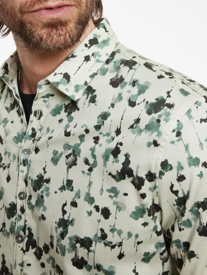 Discount John Varvatos BUCKS SHIRT SPRUCE