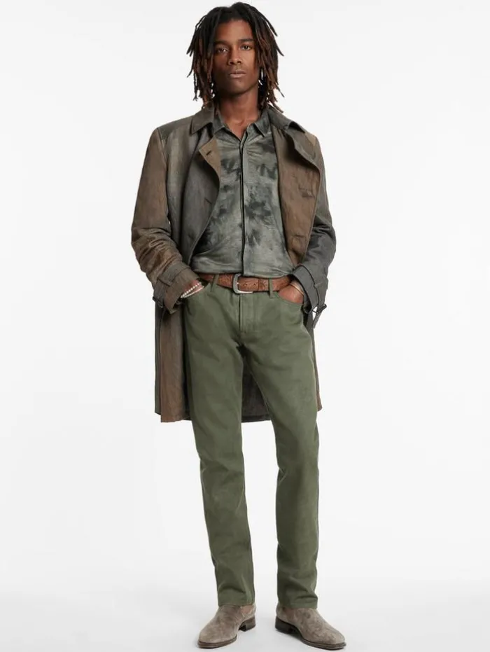 Store John Varvatos CAMELLIA SHIRT ARSENIC