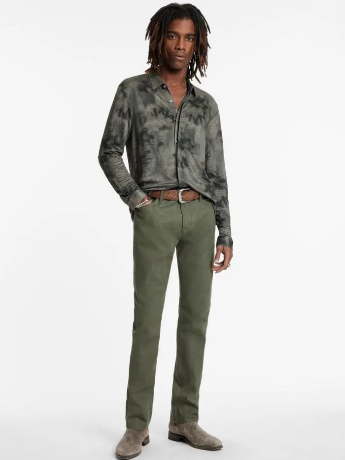 Store John Varvatos CAMELLIA SHIRT ARSENIC