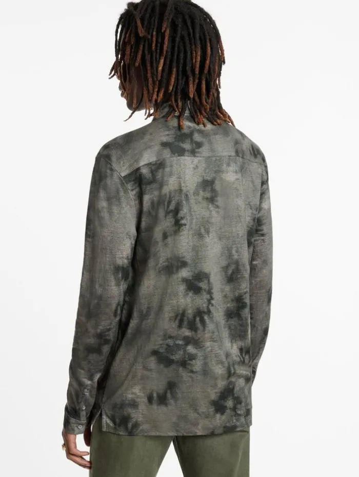 Store John Varvatos CAMELLIA SHIRT ARSENIC