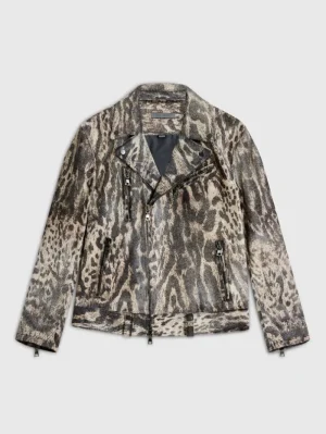 Outlet John Varvatos CHELSEA BIKER JACKET SMOKEDPEARLGREY