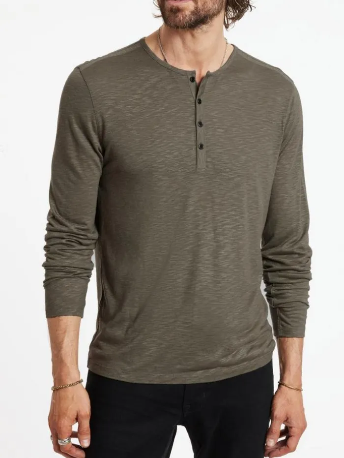 Shop John Varvatos DANVILLE HENLEY EUCALPTUS