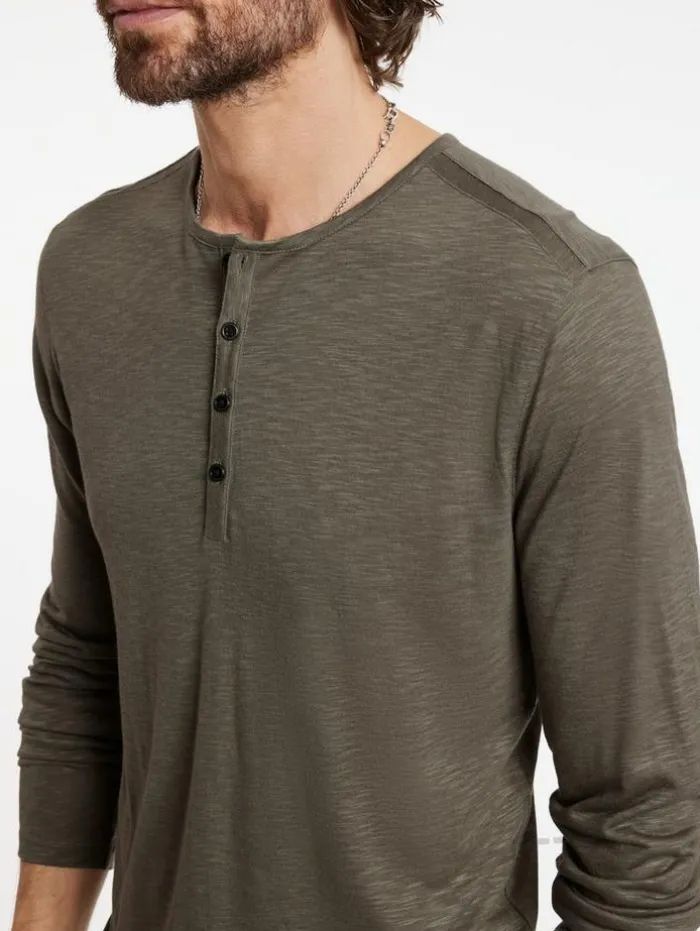 Shop John Varvatos DANVILLE HENLEY EUCALPTUS
