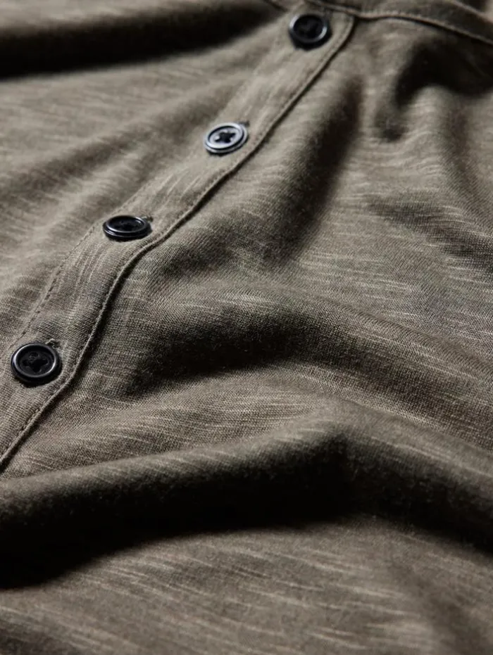 Shop John Varvatos DANVILLE HENLEY EUCALPTUS