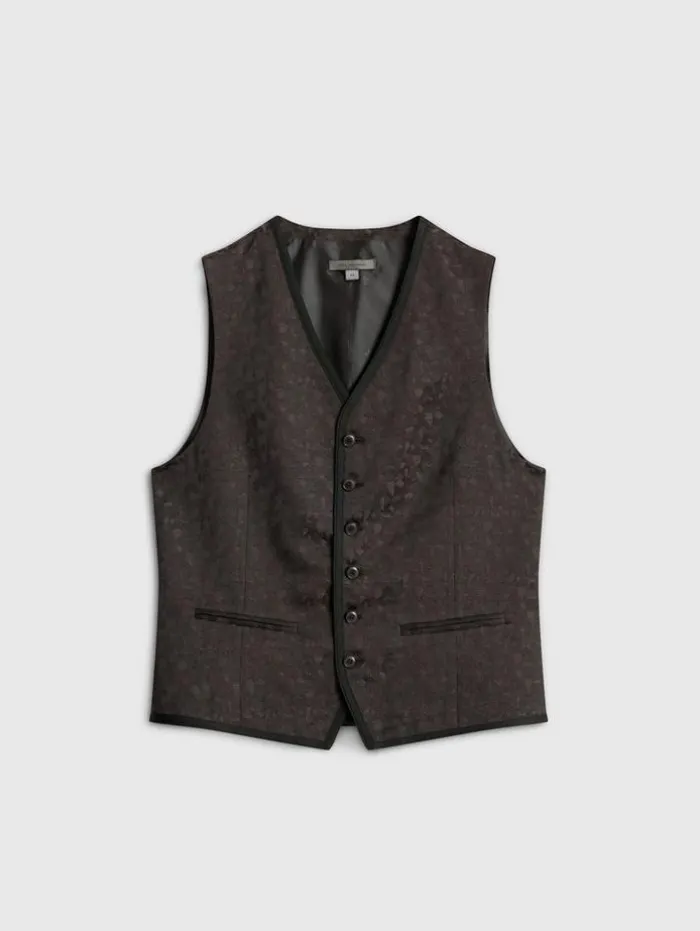 Fashion John Varvatos DAVIE VEST CHARCOALGREY