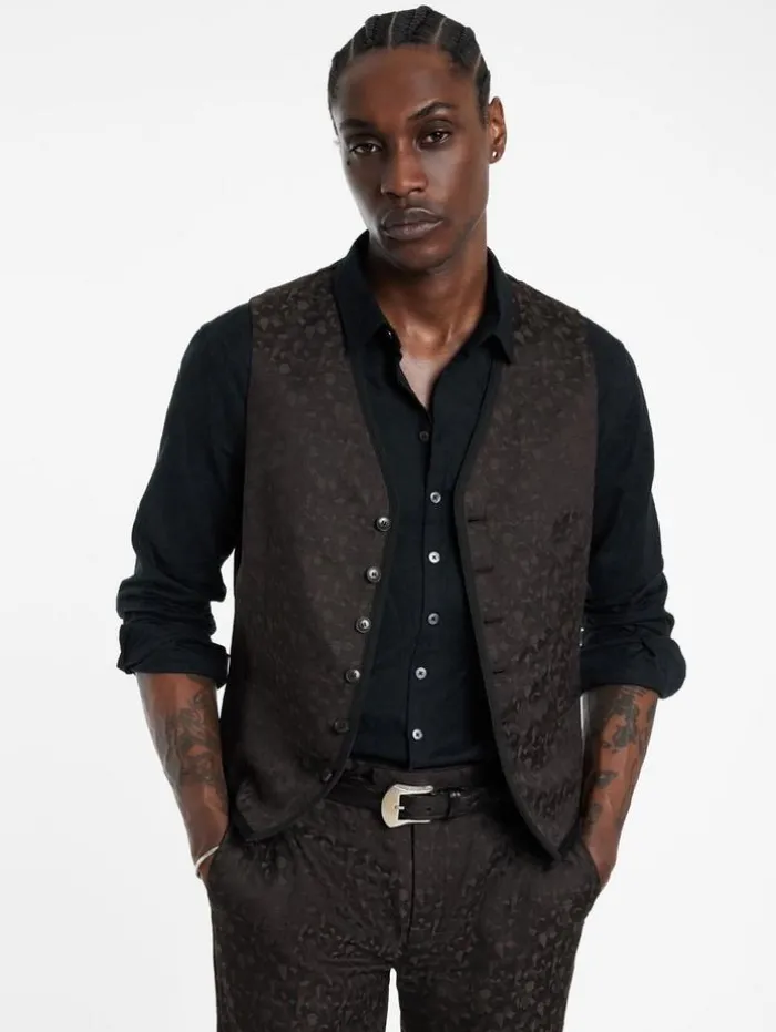 Fashion John Varvatos DAVIE VEST CHARCOALGREY