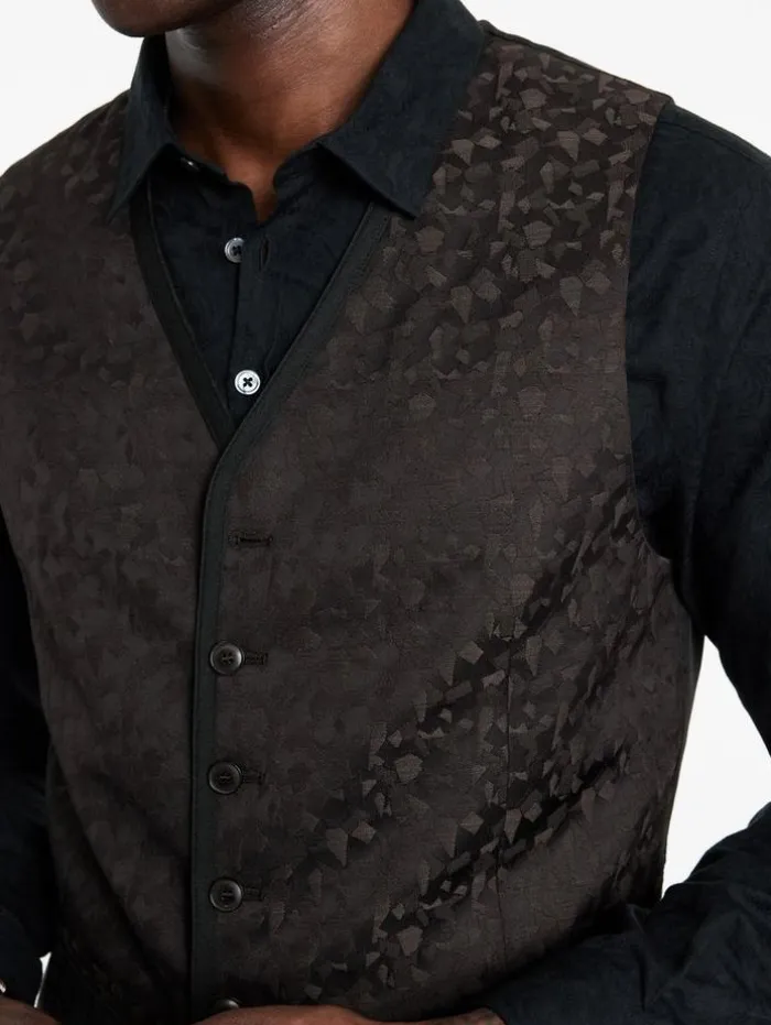 Fashion John Varvatos DAVIE VEST CHARCOALGREY