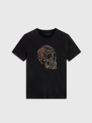 Online John Varvatos EMBRIODERED SKULL TEE BLACK