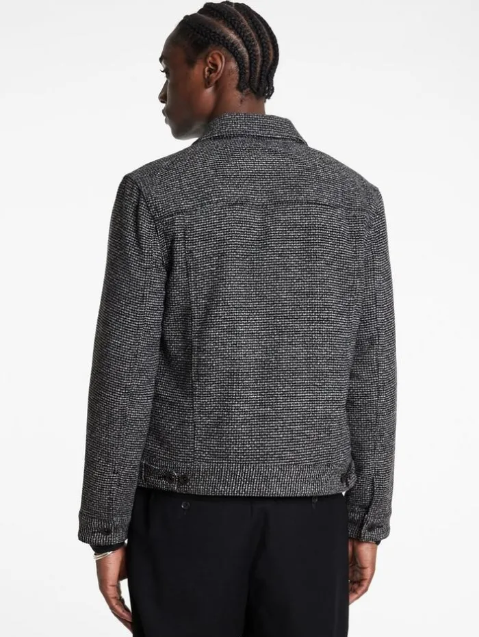 New John Varvatos EVANS JACKET BLACK/WHITE