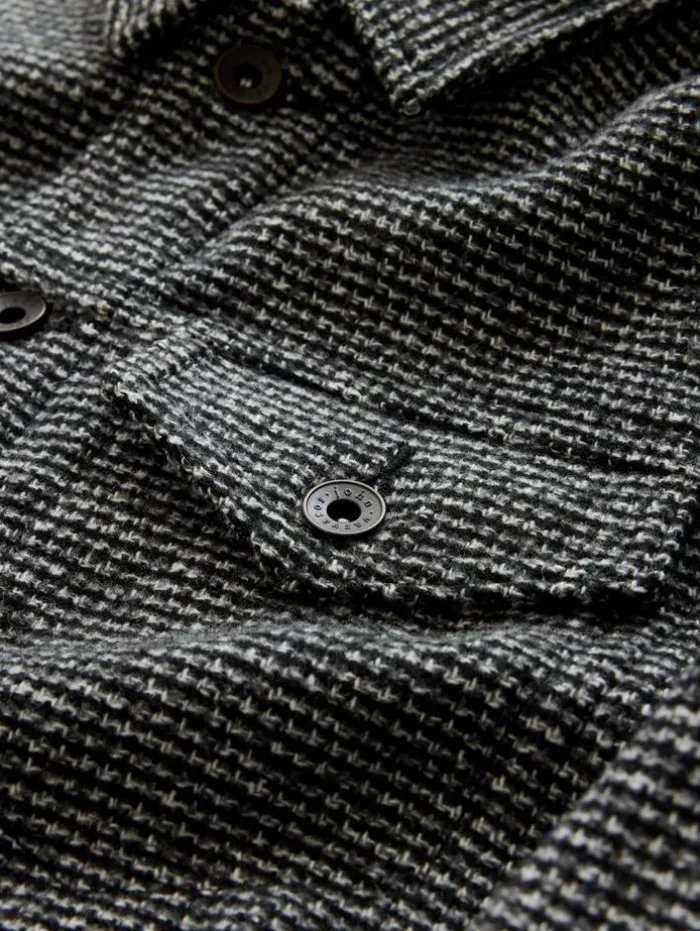 New John Varvatos EVANS JACKET BLACK/WHITE