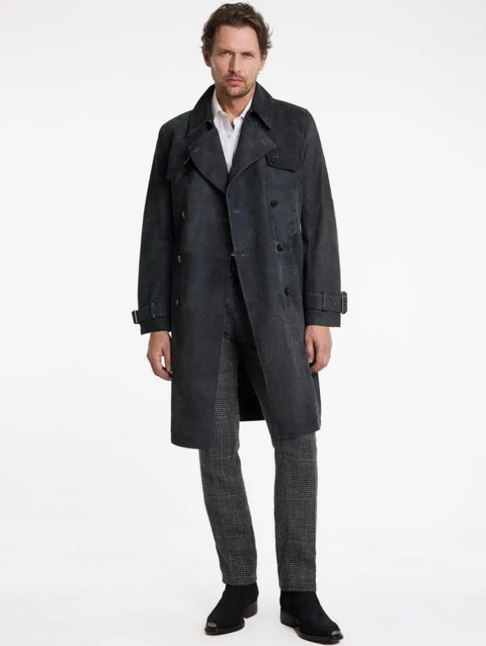Clearance John Varvatos HACKNEY COAT INDIGO