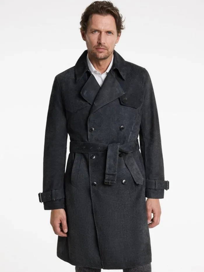 Clearance John Varvatos HACKNEY COAT INDIGO