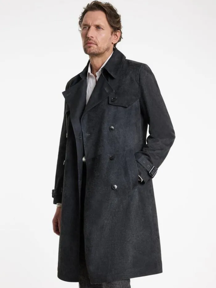 Clearance John Varvatos HACKNEY COAT INDIGO