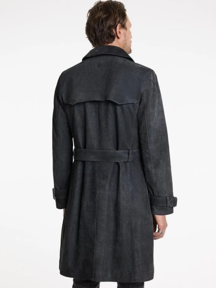 Clearance John Varvatos HACKNEY COAT INDIGO