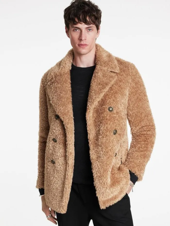 Best John Varvatos HARDEN PEACOAT SANDHEATHER