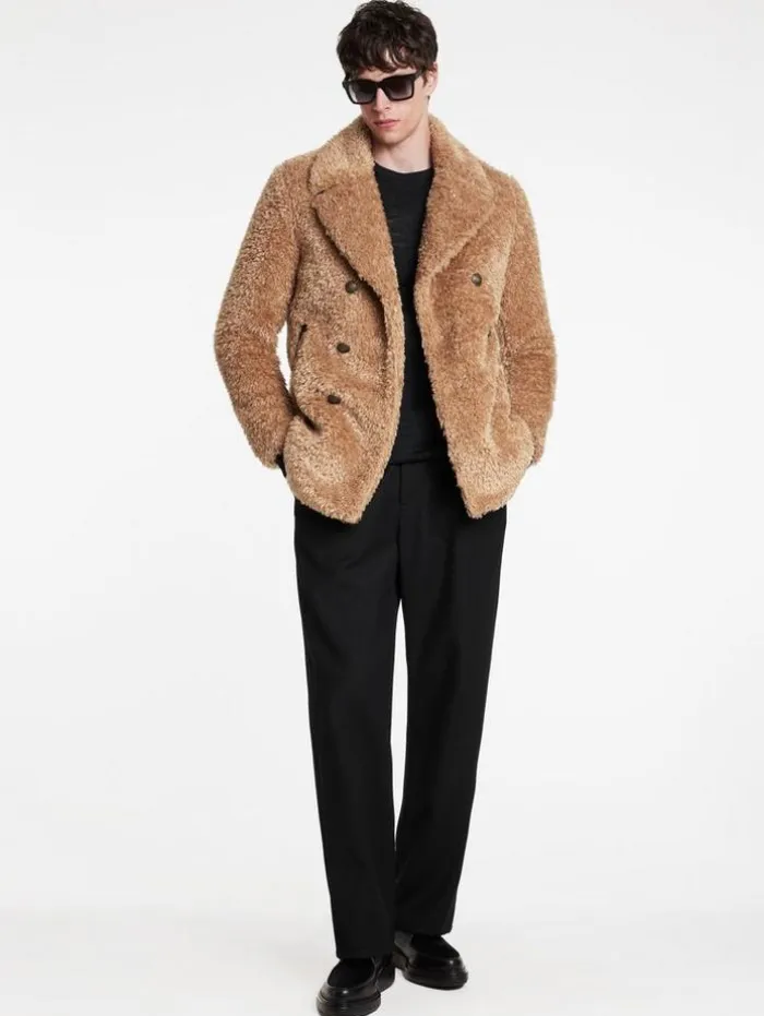 Best John Varvatos HARDEN PEACOAT SANDHEATHER