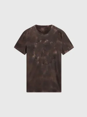 Fashion John Varvatos INK PEACE TEE MAUVEWOOD