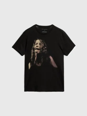 Hot John Varvatos JANIS JOPLIN TEE BLACK