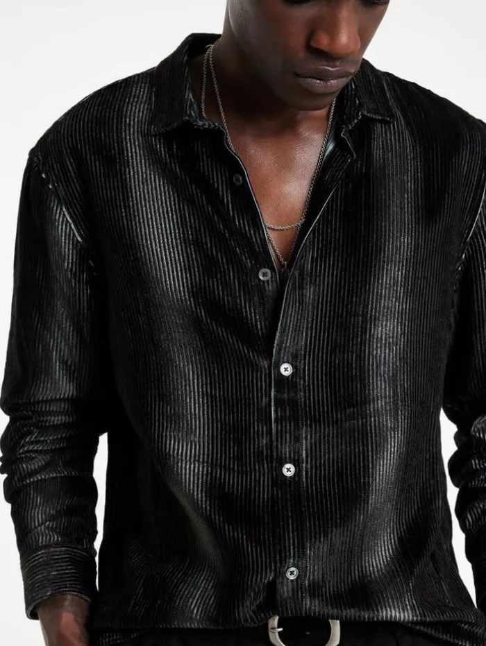 Best Sale John Varvatos KINNEY SHIRT SMOKEDPEARLGREY