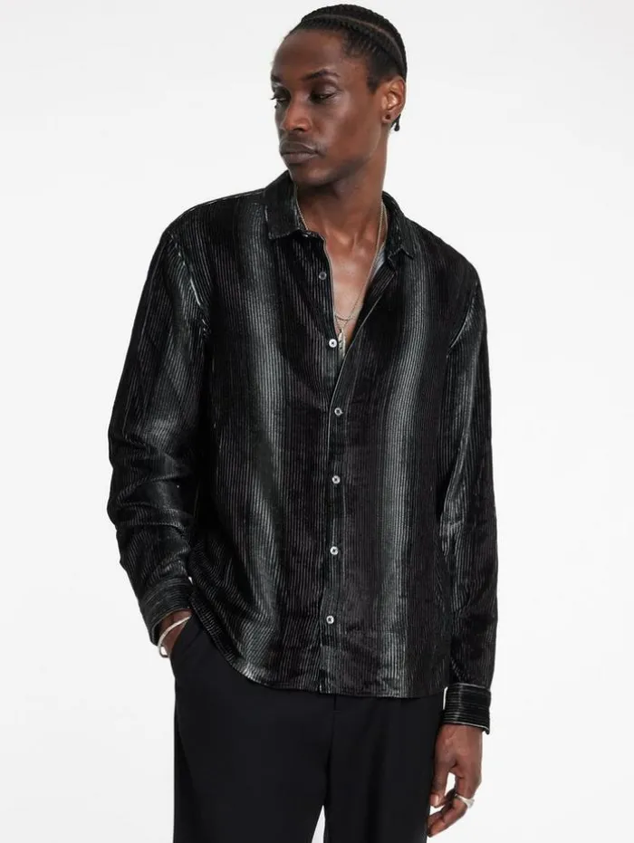 Best Sale John Varvatos KINNEY SHIRT SMOKEDPEARLGREY