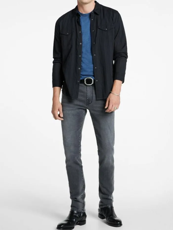 New John Varvatos LAGOA CREWNECK ENGLISHBLUE