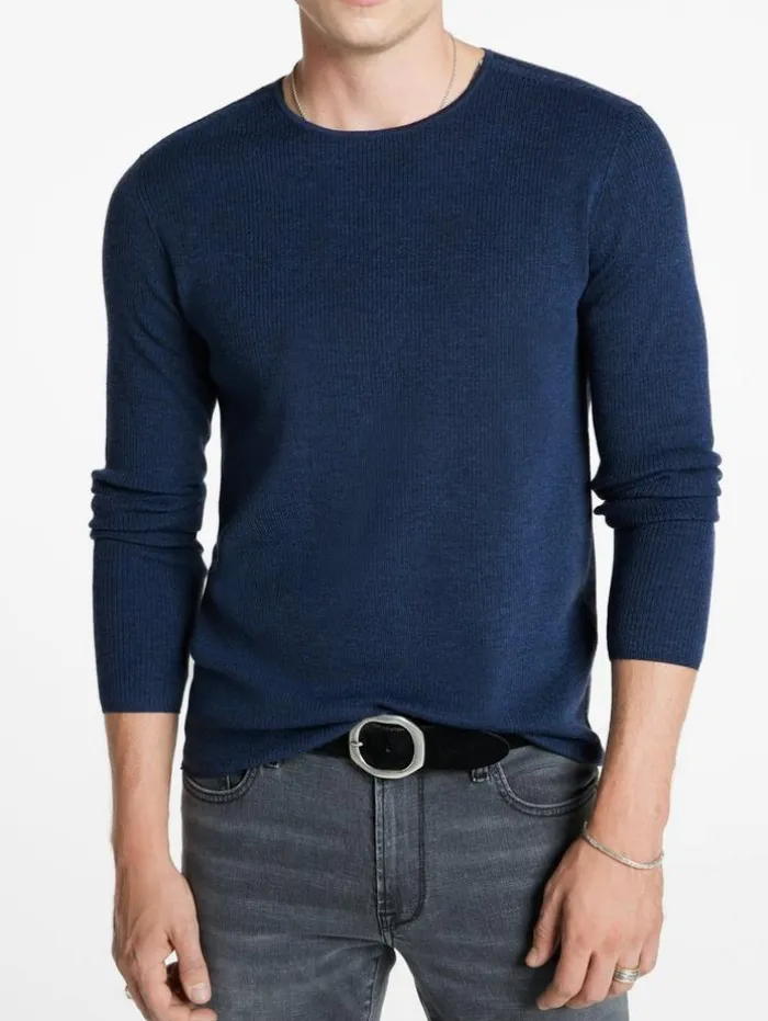 Hot John Varvatos LEIRA CREWNECK SWEATER DARKBLUE
