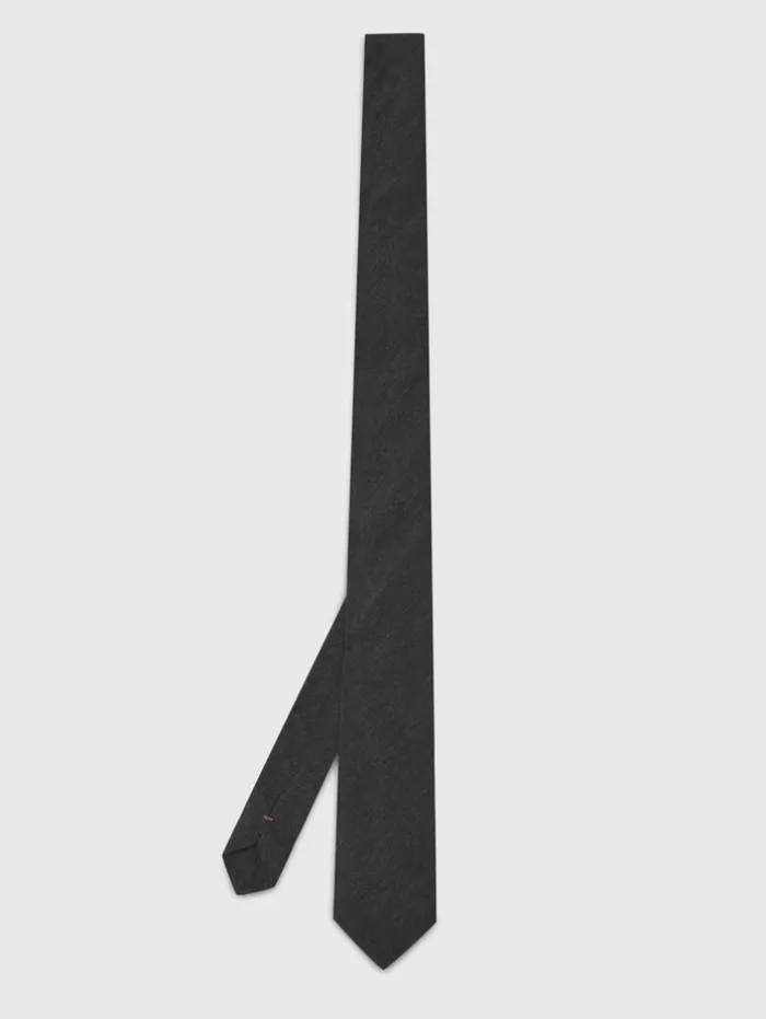Store John Varvatos LEONE SLIM TIE DKSTEELHTR
