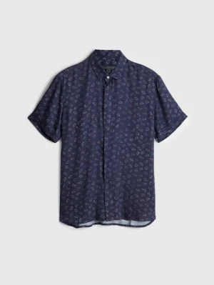 Shop John Varvatos LOREN SHIRT NAVY