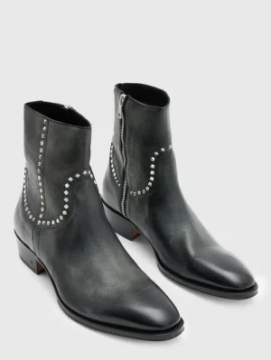Discount John Varvatos LUDLOW STUDDED BOOT BLACK