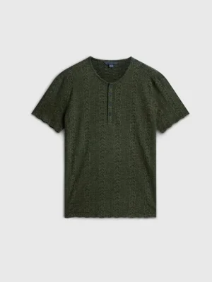 Cheap John Varvatos MADOC HENLEY KOMBUGREEN