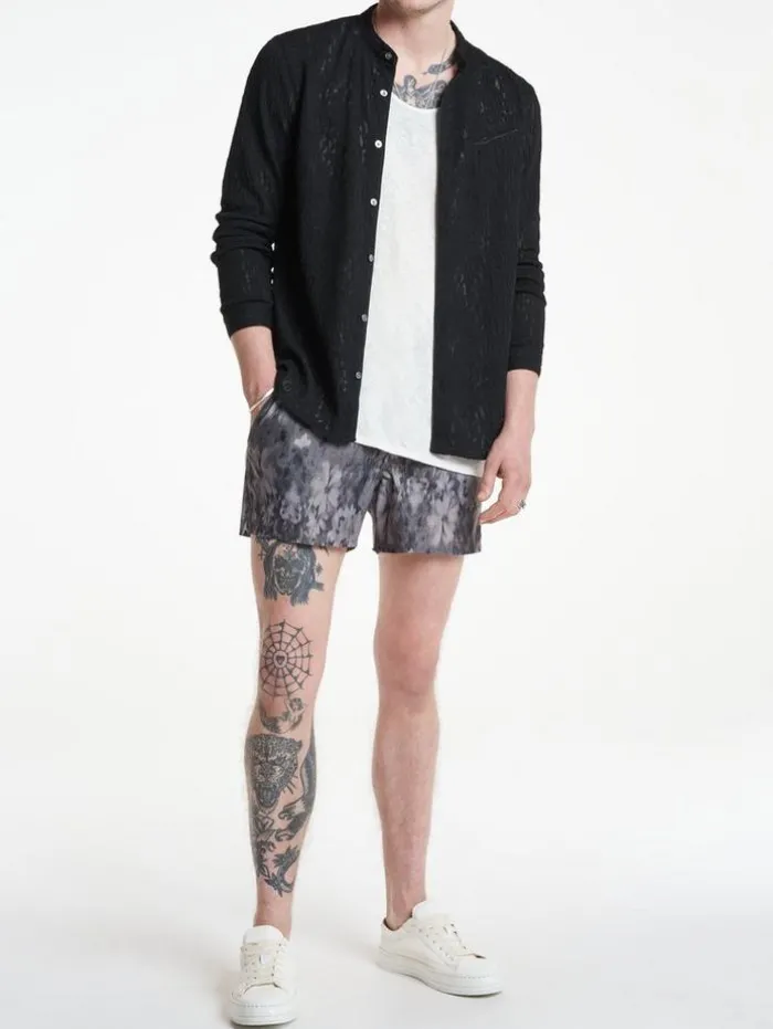 Best John Varvatos MAUI SWIM SHORTS DKSTEELHTR