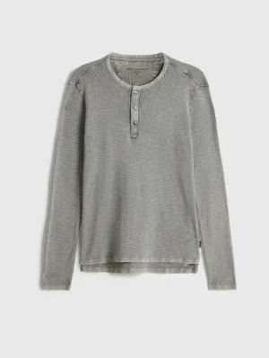Online John Varvatos MEMPHIS WAFFLE HENLEY GREYHTHR