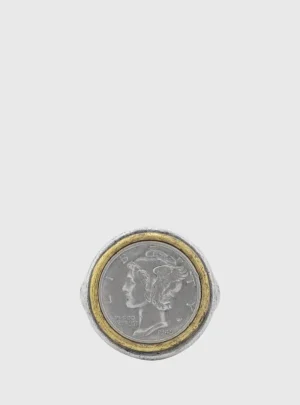 Cheap John Varvatos MERCURY COIN RING NOCOLOR