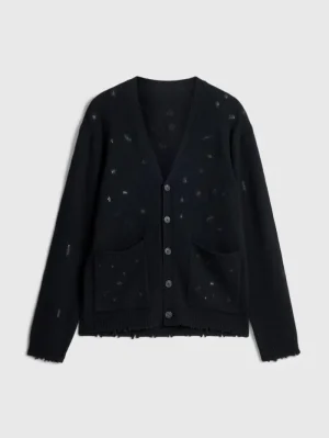 Cheap John Varvatos MIRADOR CARDIGAN BLACK