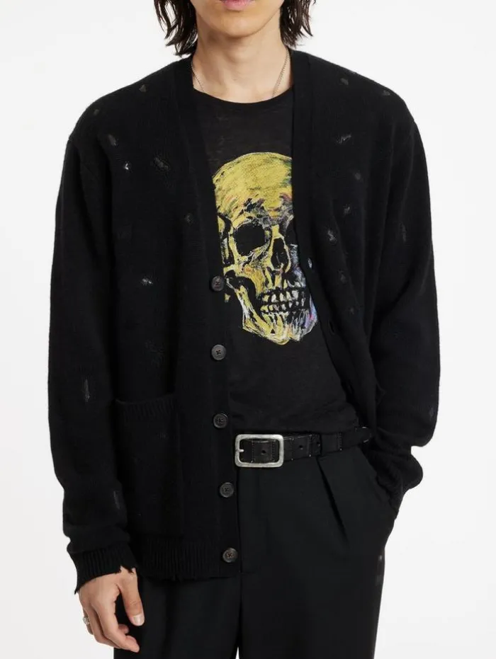 Cheap John Varvatos MIRADOR CARDIGAN BLACK