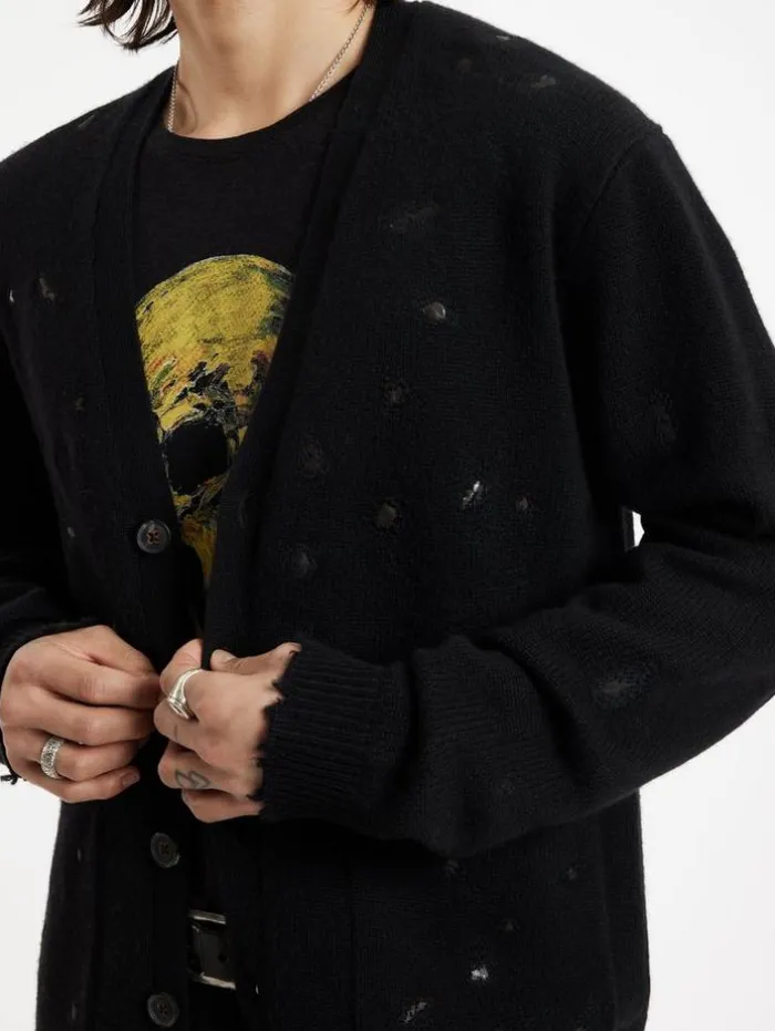 Cheap John Varvatos MIRADOR CARDIGAN BLACK