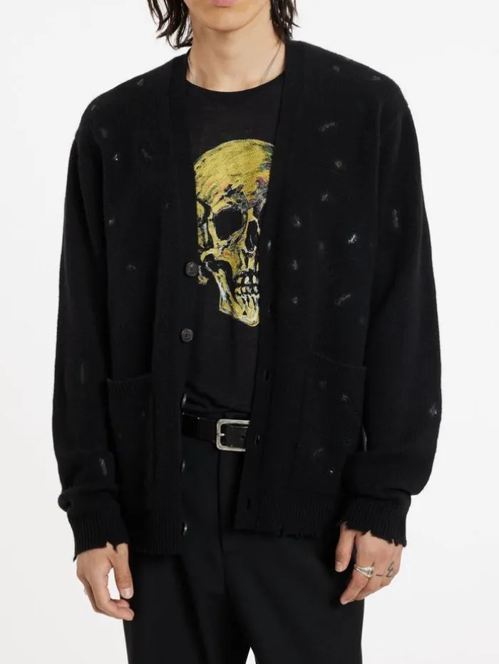 Cheap John Varvatos MIRADOR CARDIGAN BLACK