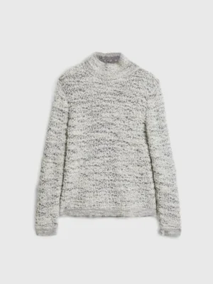 Outlet John Varvatos MONTELLO MOCK NECK CHARCOAL/TURTLEDOVE