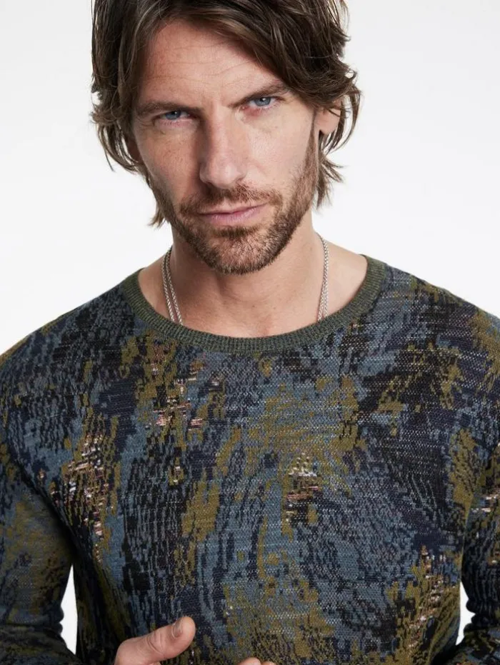 Flash Sale John Varvatos MORENA CREWNECK SWEATER AVOCADO